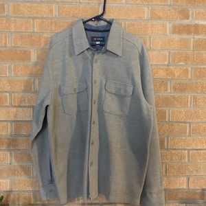Men’s Cova Button Down Grey Long Sleeve XXL